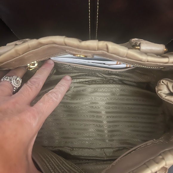 Prada Tessuto Ruched Shoulder Bag - Picture 5 of 9